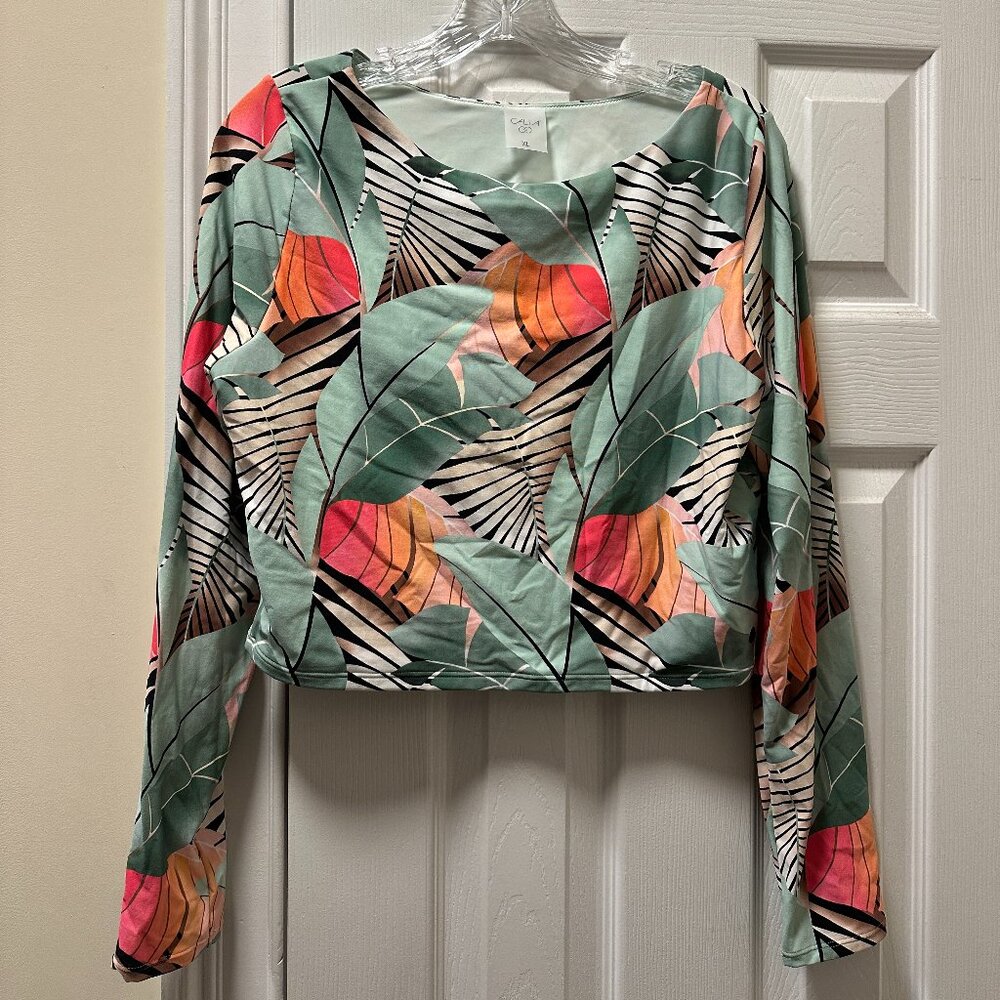 CALIA Women's Swim Cropped Rashguard